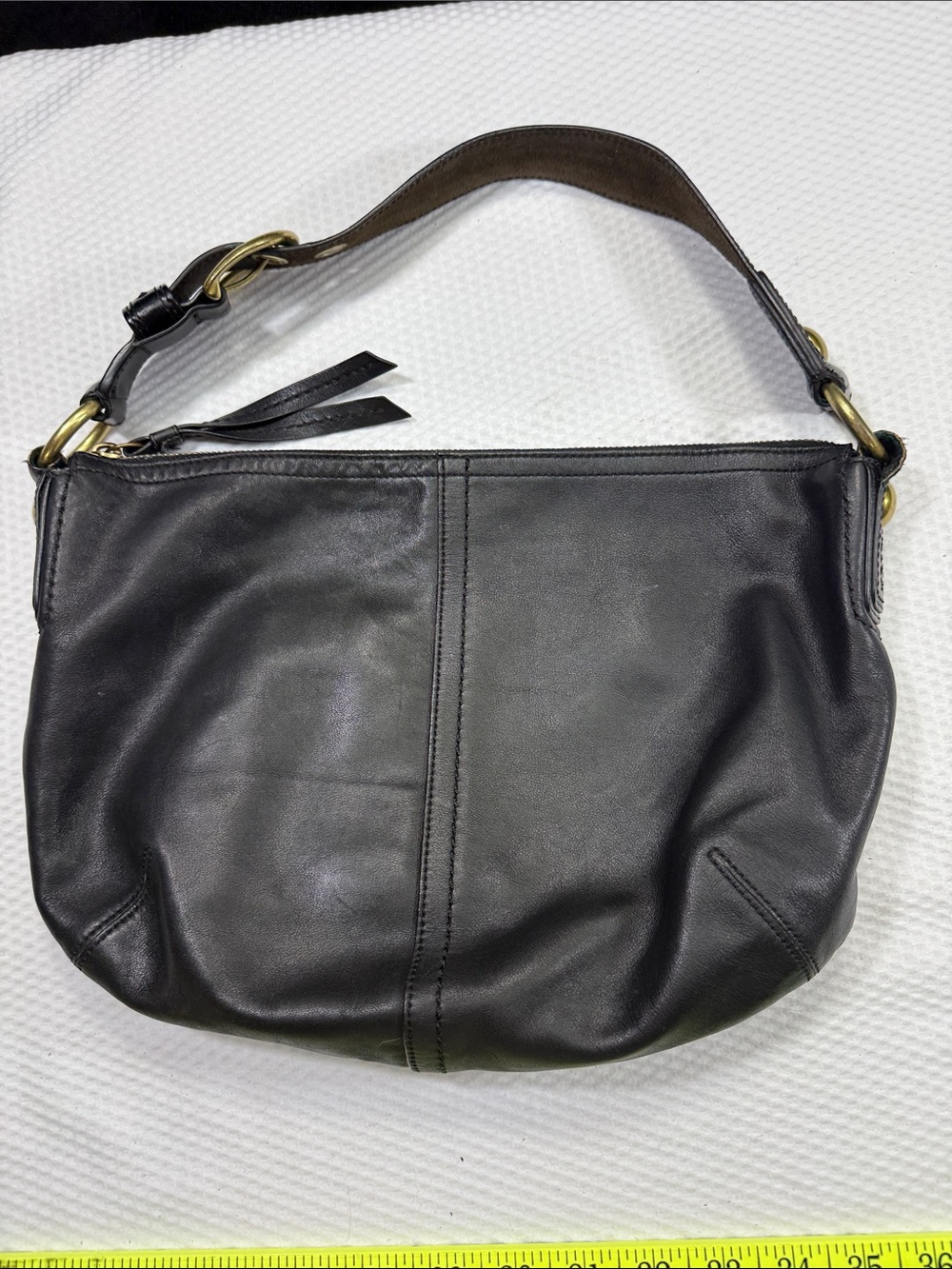 VTG Coach Soft Leather Hobo Slouch Shoulder Bag Y2K